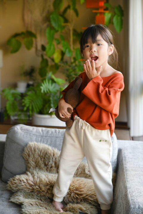 楽天市場】オーガニックズー Paprika Waffle Boxy Sweatshirt 1-2歳/2 