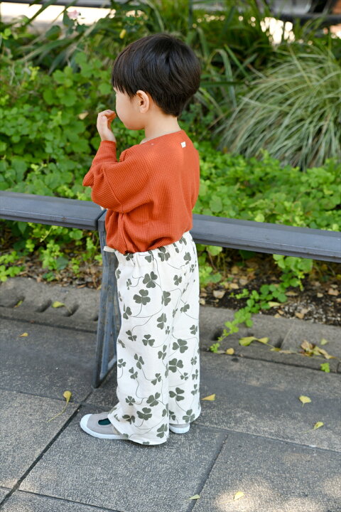 楽天市場】オーガニックズー Clover Wide Leg Pants Undyed (1-2歳/2-3 