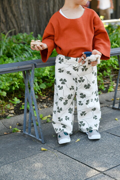 楽天市場】オーガニックズー Clover Wide Leg Pants Undyed (1-2歳/2-3 