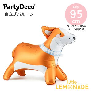 yParty Decoz R[M[ o[ y؂񂱂ł͂ztBD KX  ybg  a o[Xf[ 킢  t  fR[V Standing Foil Balloon Corgi 