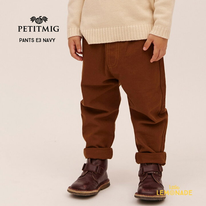 楽天市場】【PETITMIG】 pants E3【1-2歳/80cm - 6-7歳/120cm】 brown 