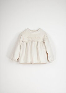 yPopelinz MOD.18.2 Off-white embroidered blouse with yolk y12-18/18-24/2-3/4/6΁z hJ uEX ItzCg n [X Vv xr[ LbY Z~tH[} CO qǂ AA