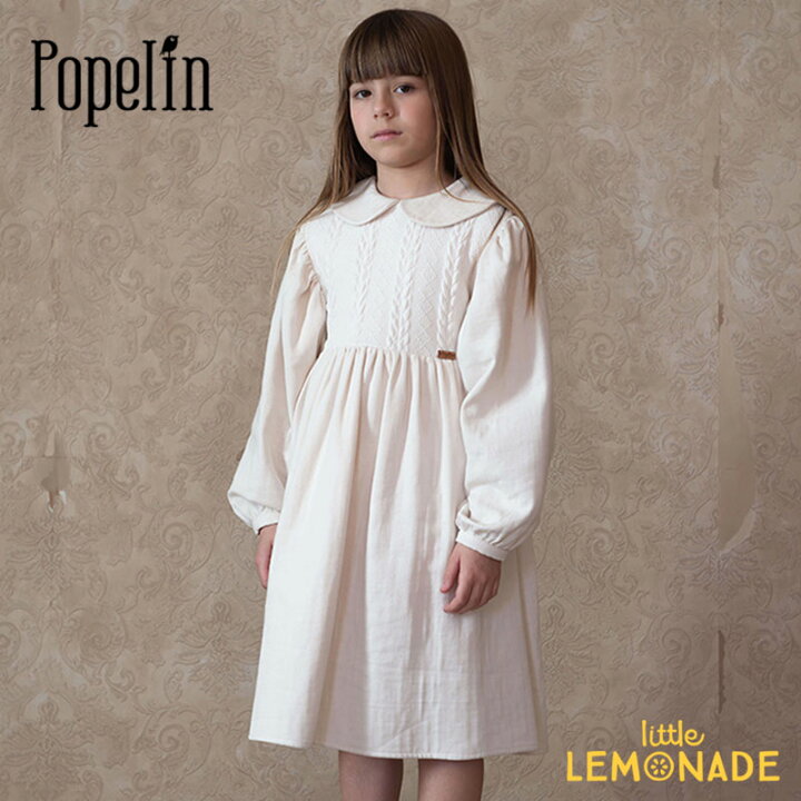 楽天市場】【Popelin】 MOD.31.1 Off-white two-tone dress with baby 