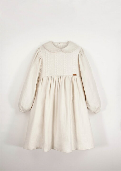 楽天市場】【Popelin】 MOD.31.1 Off-white two-tone dress with baby 