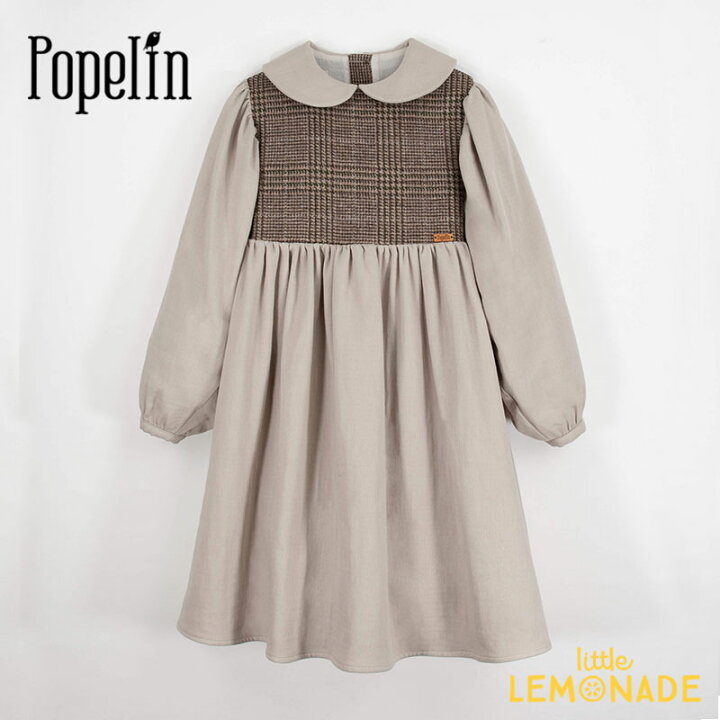 楽天市場】【Popelin】 MOD.31.3 Sand two-tone dress with baby 