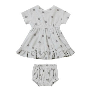 yQuincy MaezTERRY DRESS y18-24/2-3΁z POLKA DOT u}t  s[X hbg pCn e[f t hX xr[ NCV[C Ԃ ̎q  gl[