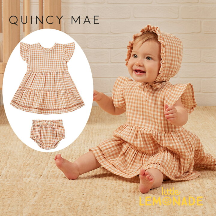 楽天市場】【Quincy Mae】LILY DRESS 【18-24か月/2-3歳】 MELON 