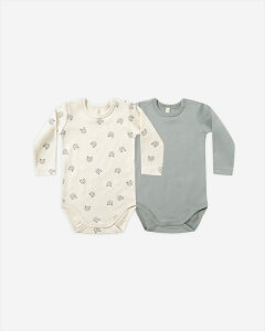 NCV[C JERSEY BODYSUIT (3-6/6-12) 2Zbg p[X {fB Quincy Mae Lcl {[_[ BEARS/STEEL BLUE Ԃ qǂ V oYj oY 60cm/70cm gl[h 