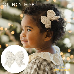 NCV[C CROCHET BOW || NATURAL wANbv Quincy Mae NVF҂݃{ zCg wAANZT[ ̎q a o v[g Mtg Ԃ qǂ LbY NX}X g