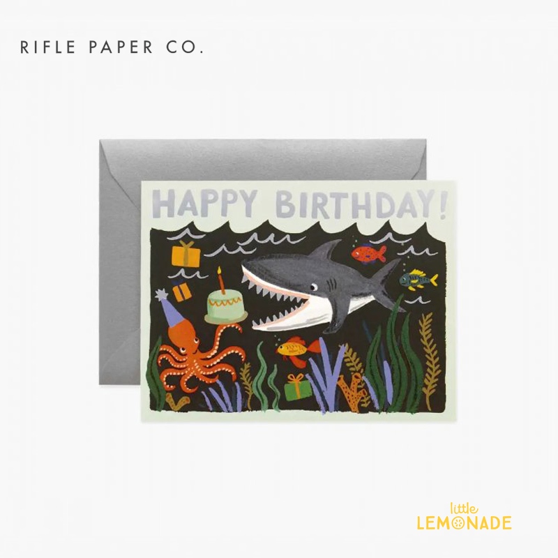 楽天市場】【RIFLE PAPER】 シャークバースデー / Shark Birthday 