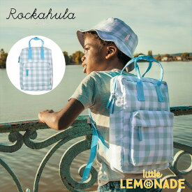 【Rockahula Kids】 Retro Check Rucksack-GREEN / グリーンチェック柄リュックサック かばん 女の子 男の子 誕生日 プレゼント ギフト ロッカフラキッズ あす楽 リトルレモネード G1711G 22SS