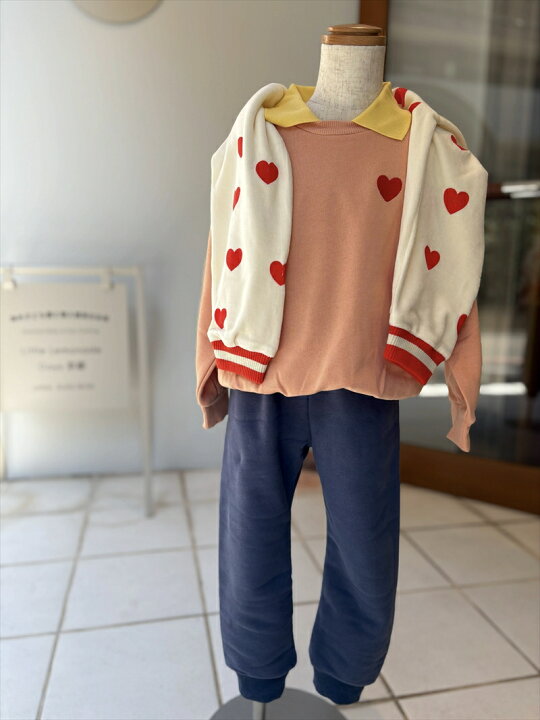 楽天市場】ミニロディーニ Heart emb collar sweatshirt（104/110 
