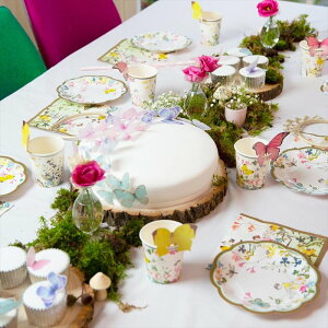 TrulyFairyバタフライガーランド【ミニ】5M【TalkingTables】壁飾りバナーバンティングTrulyFairyMiniPaperButterflyBunting誕生日会蝶ちょうちょデコレーション女の子パーティー春妖精TSFAIRY-MINBUNTあす楽リトルレモネード