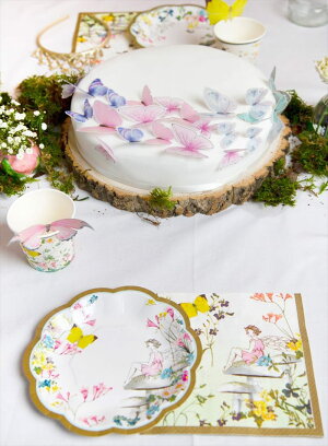TrulyFairyバタフライガーランド【ミニ】5M【TalkingTables】壁飾りバナーバンティングTrulyFairyMiniPaperButterflyBunting誕生日会蝶ちょうちょデコレーション女の子パーティー春妖精TSFAIRY-MINBUNTあす楽リトルレモネード