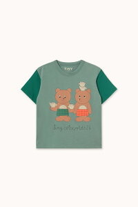 tinycottons TINY TEA ROOM GRAPHIC TEE �y3��/4�΁z teal ���S T�V���c �O���[�� �x�r�[�� �A�p���� ���g�������l�[�h �^�C�j�[�R�b�g���Y AW26-416-J25 KTZ