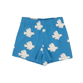 【tinycottons】 DOVES SHORT 【2歳/3歳/4歳】 blue 半ズボン パンツ ショートパンツ ボトムス キッズ おしゃれ 女の子 男の子 赤ちゃん ベビー服 アパレル リトルレモネード ブルー バード　タイニーコットンズ ss24 あす楽 SS24-008-N19 YKZ