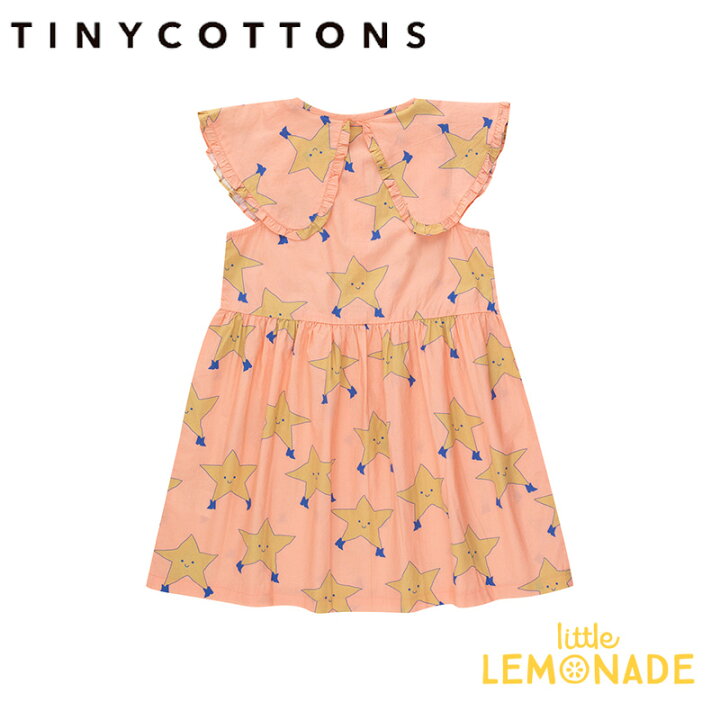 楽天市場】【tinycottons】DANCING STARS DRESS 【2歳/4歳】 papaya 