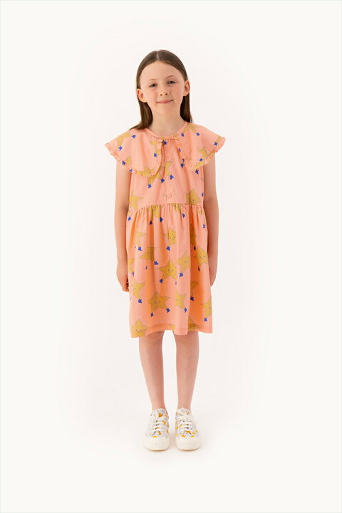 楽天市場】【tinycottons】DANCING STARS DRESS 【2歳/4歳】 papaya 