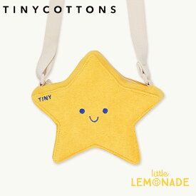 【tinycottons】STAR CROSSBODY BAG スターモチーフ ショルダーバッグ ポシェット ショルダーポーチ バッグ かばん イエロー 星 ユニーク バッグ キッズ おしゃれ キッズ おでかけ 遠足 ベビー服 アパレル タイニーコットンズ リトルレモネード ss24 あす楽 SS24-339-N19 YKZ