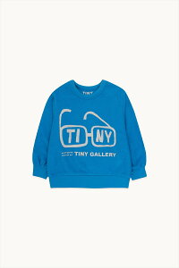 �^�C�j�[�R�b�g���Y TINY GLASSES SWEATSHIRT �y3�΁z TINYCOTTONS blue �X�E�F�b�g �����g�b�v�X ����T �g���[�i�[ �R�b�g�� �C���X�g �u���[ �ዾ �v�����g ���j�[�N ���� �L�b�Y ������� �A�p���� 98cm/