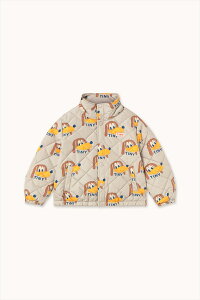 タイニーコットンズ Dogs Padded Jacket (2歳/3歳/4歳/6歳) TINYCOTTONS キッズ ダウン ジャケット アウター  ドギープリント ドッグ 防寒 子ども おしゃれ ギフト プレゼント 90cm 100cm 110cm 120cm アパレル