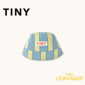 タイニーコットンズ RETRO STRIPES BUCKET HAT 【M(50/52)・L(54/56)】 light wash denim バケットハット ストライプ デニム キッズ 帽子 日よけ バケハ バラ かわいい おしゃれ コットン100% 子ども リトルレモネード TINYCOTTONS SS26-509 T10 KTZ