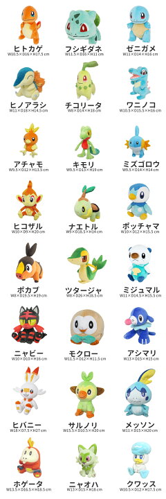 楽天市場】ポケモン ぬいぐるみ Sサイズ ヒトカゲ ゼニガメ フシギダネ 