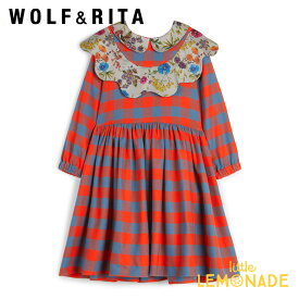 【WOLF&RITA】 PENELOPE WANDER 【2歳/4歳/6歳】 ワンピース 襟付き ドレス チェック キッズ タータンチェック 子供 女の子 おしゃれ ウルフアンドリタ リトルレモネード 子供服 アパレル wolf and rita 22AW YKZ WRAW22PEWAN SALE