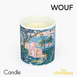 【WOUF】フレグランス キャンドル Delhi (グリーンティー,ナツメグ,カルダモン,タイム,ジャスミン,シダー,アンバー) デリー Vegetable Wax Candle ガラス ルームキャンドル 香り スペイン製 リトル