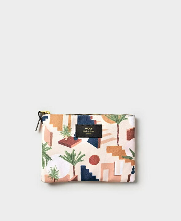楽天市場】【WOUF】 ラージポーチ Eden Large Pouch 幾何学模様 街並み 