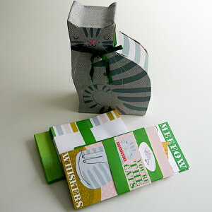 yMeriMeriFBox背^[ZbgzStripey Cat Notecard SetyyMt_zyyMt_̂z