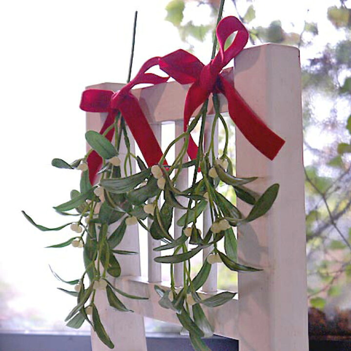楽天市場 Mistletoe ヤドリギ ベルベットリボンセット 宿り木 やどりぎメール便0円発送可能 Christmas クリスマスオーナメント 普段着のクリスマス りとるまみい 木のおもちゃ雑貨