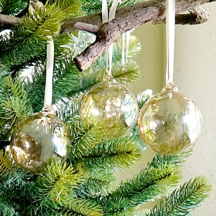 楽天市場 オリジナルクリスマス用品 オーロラガラスボール オリジナルボックス入り3個セット 定形外郵便発送可能 Christmas クリスマスオーナメント ミニクリスタル りとるまみい 木のおもちゃ雑貨