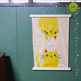 【Now Designs・ナウデザイン】おすましねこ：キッチンクロス＆タペストリーハンガー