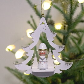 【 Ulbricht：ウルブリヒト・クリスマス用品 】雪の木とニコラウス［ Christmas：クリスマスオーナメント ］