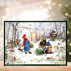 【クリスマス用品】アドベントカレンダー：森のあそび☆メール便200円発送可能