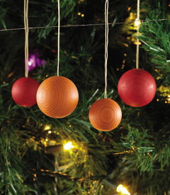 【クリスマス用品・入荷しました！】ベックの木の玉カラーS［ Christmas：クリスマスオーナメント ］