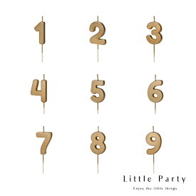 ナンバー キャンドル ゴールド 数字 ロウソク ろうそく デコレーション 手作り お菓子 飾り付け バースデー ケーキ 誕生日 誕生日ケーキ 飾り 男の子 女の子 1歳 2歳 3歳 お祝い おしゃれ あす楽 [メール便可] [Party Deco]