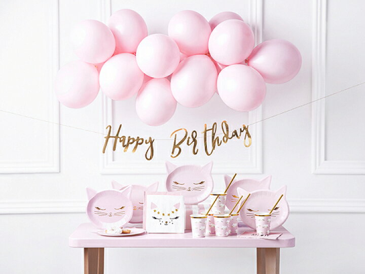 楽天市場 誕生日 デコレーションセット Cat ピンク Girl 女の子 １歳誕生日 バースデー 誕生日 デコレーション パーティーセット パーティーキット ネコ キャット おしゃれ かわいい 誕生日会 装飾 飾り付け パーティー 風船 ガーランド あす楽 Partydeco Little Party