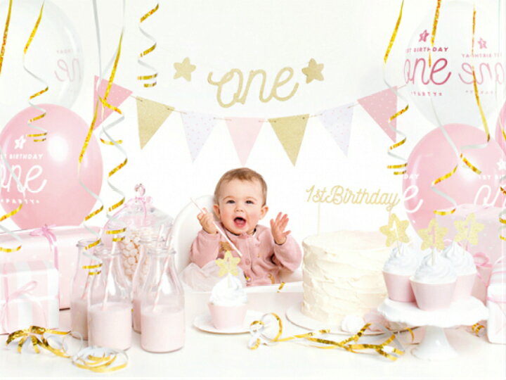 楽天市場 1歳誕生日 デコレーションセット Girl 女の子 ファーストバースデー バースデー 誕生日 デコレーション パーティーセット パーティーキット ピンク おしゃれ かわいい 誕生日会 装飾 飾り付け パーティー 風船 ガーランド あす楽 Partydeco Little Party