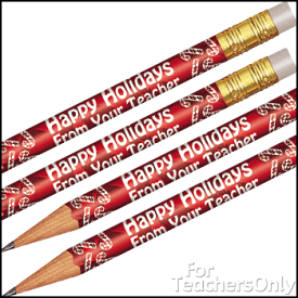 ハッピー・ホリデイズ・ペンシルズ Happy Holidays Pencils【えんぴつ・文房具・英語教材】