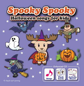 スプ-キィ・スプ−キィ・子供のハロウィン ・ソングズ CD Spooky Spooky Halloween Songs for Kids, Enhanced CD【幼児・小学生にオススメ 英語教材】