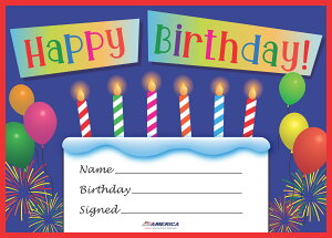 nbs[o[XfCEJ[h Happy Birthday Cardyp̐搶ɃIXX@J[hEpꋳށz