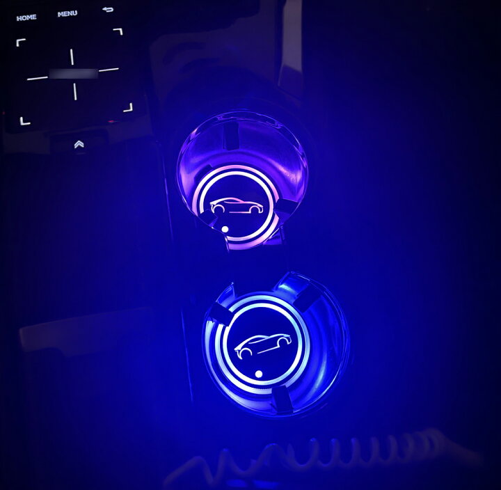 楽天市場】LEDカップホルダーライト プリウス アクア ヤリス カローラ  