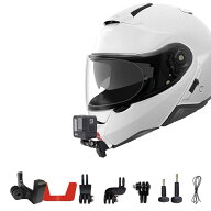 ヘルメット顎マウントクリップ バイク用 SHOEI Neotec2 アクセサリー 対応 GoPro Hero Insta360 DJI Osmo…