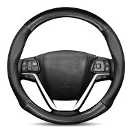 ハンドルカバー 新型 アトレー S700V/S700W/S710V/S710W ハイゼットカーゴ アクセサリー　カーボン調＋牛…