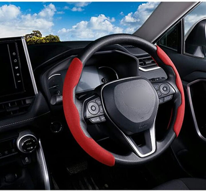 楽天市場 トヨタ ハンドルカバー プリウス アクア ヤリス カローラ ヴォクシー ハイエース エスクァイア カムリ プラド マークｘ ノア 車用ステアリング カバー スエード 本革パーツ スリップ止め キズ防止 アクセサリー取付簡単 2個セット リトルフィッシュ