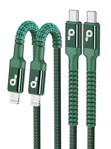 USB-C CgjOP[u 2M 2{ZbgyC94 Apple MFiF/PDΉ z}[df[^ iPhone [dP[u c^Cv Type C LightningP[u iPhone 13 /mini/Pro/Max/iPhone 12/SE/XR/XS/X / 8 O[