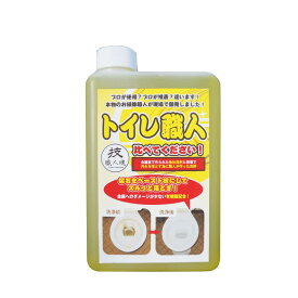 技・職人魂 塩素不要! 金属にダメージを与えず尿石を除去! 黄金有機酸配合率! トイレ職人お得な大容量1L!