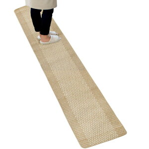 �I�J(OKA) �D�����􂢂₷�� �L�b�`���}�b�g ��45cm×270cm �x�[�W�� (�􂦂� �y�� ����~�� �N�b�V����)